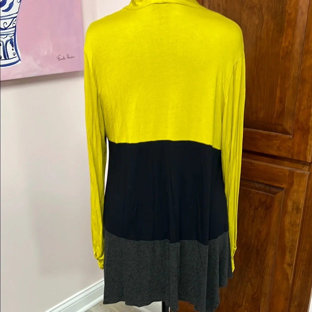 Colorblock Open Front Cardigan - Picture 3 of 6